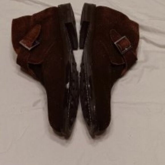 Alan McAfee brown Suede Chukka Boots Men's 12 with Buckle Closure Sophisticated - Picture 8 of 12